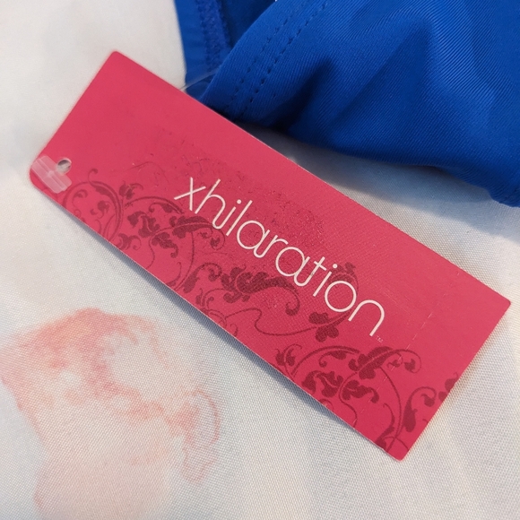 NWT Xhilaration Blue Bikini Top Size Medium - Picture 3 of 5